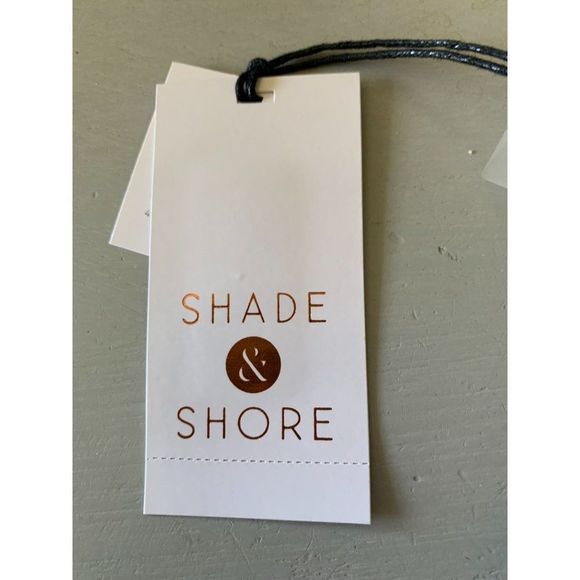 SHADE & Shore Swimsuit Bathing Suit Top Black & White Size S 4-6 NWT $23 - Picture 10 of 10